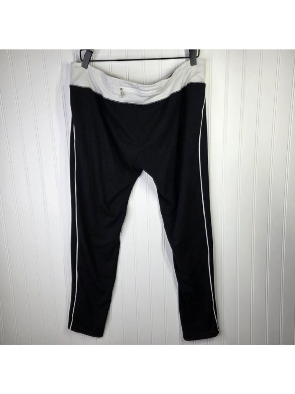 Lauren Ralph Lauren Athletic Lounge Pants Womens XL Black Zip Pocket Yoga Casual - Picture 4 of 9